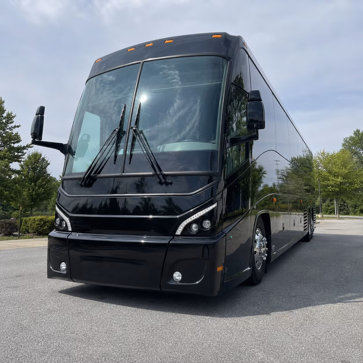 league city charter bus rental exterior